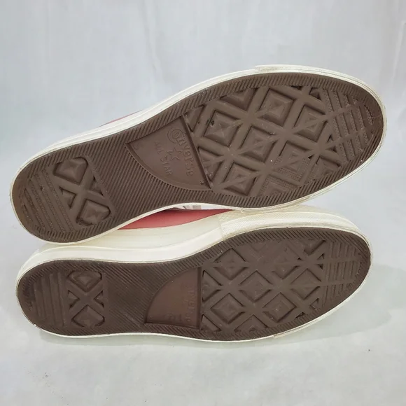 Converse Women's CTAS Lift Hi Sherpa A04256C Rust Pink/Egret Leather Sz 7 - Picture 12 of 15